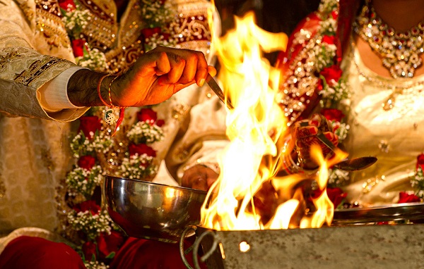 Image That Represents The Role of Holy Fire In A Wedding Ceremony.