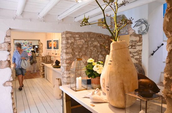 Interior With African Pots.